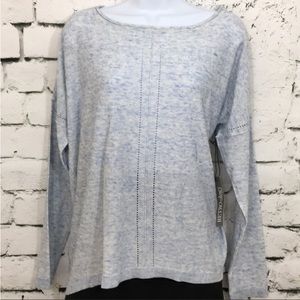 Retro-ology lightweight light blue sweater
